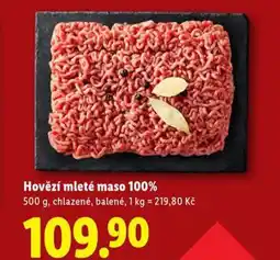 Lidl Hovězí mleté maso 100% nabídka