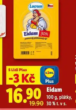 Lidl Eidam plátky 30% nabídka