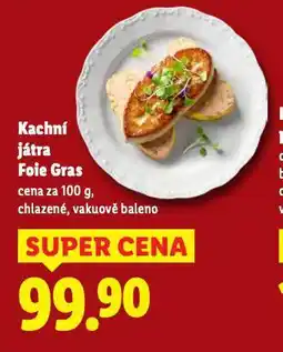 Lidl Kachní játra foie gras nabídka