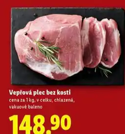 Lidl Vepřová plec bez kosti nabídka