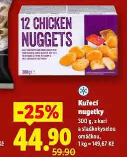 Lidl Kuřecí nugetky nabídka