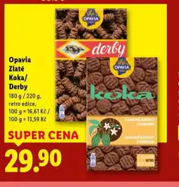 Lidl Opavia zlaté koka / derby nabídka