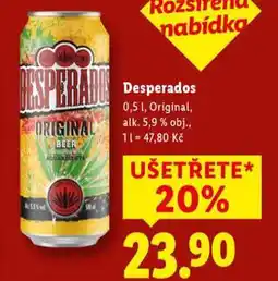 Lidl Desperados nabídka