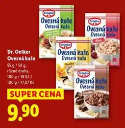 Lidl Dr. oetker ovesná kaše nabídka