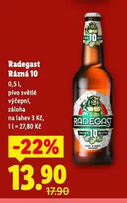 Lidl Pivo radegast rázná 10 nabídka