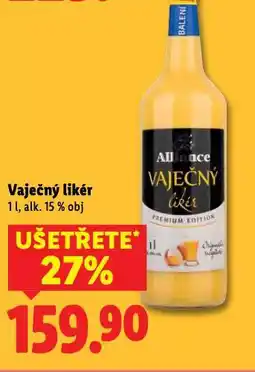 Lidl Vaječný likér nabídka