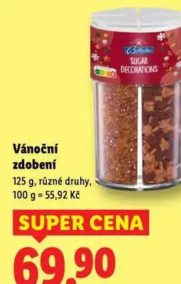 Lidl Vánoční zdobení nabídka