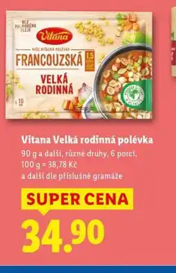 Lidl Vitana velká rodinná polévka nabídka