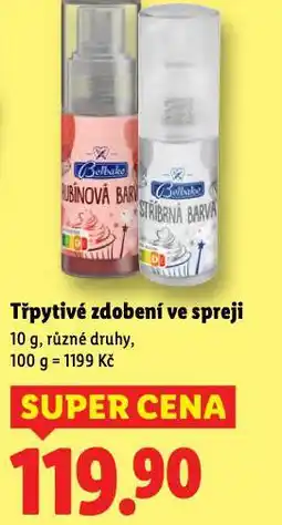 Lidl Třpstivé zdobení ve spreji nabídka