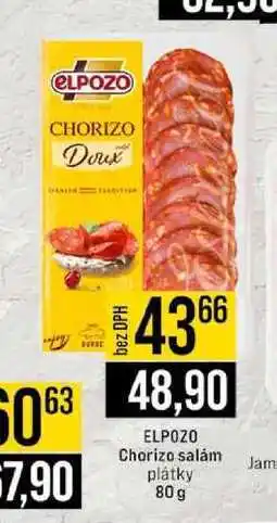 Jip ELPOZO Chorizo salám plátky 80 g nabídka