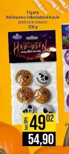 Jip Figaro Halloween čokoládové koule plněné krémem 126 g nabídka