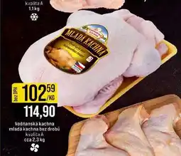 Jip Vodňanská kachna mladá kachna bez drobů kvalita A 1 kg nabídka