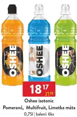 Qanto Oshee isotonic Pomeranč, Multifruit, Limetka máta nabídka