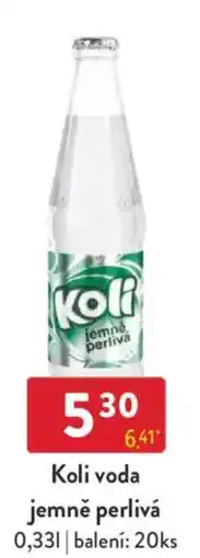 Qanto Koli voda jemně perlivá nabídka