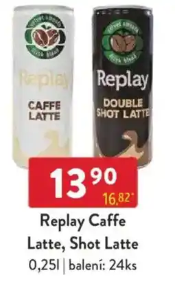 Qanto Replay Caffe Latte, Shot Latte nabídka