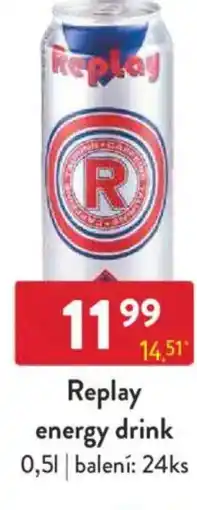 Qanto Replay energy drink nabídka