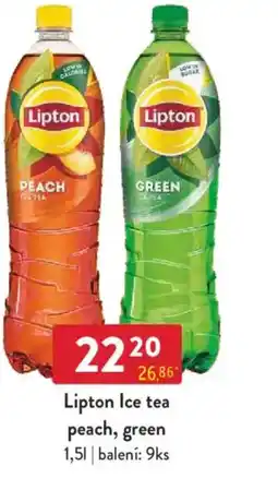 Qanto Lipton Ice tea peach, green nabídka