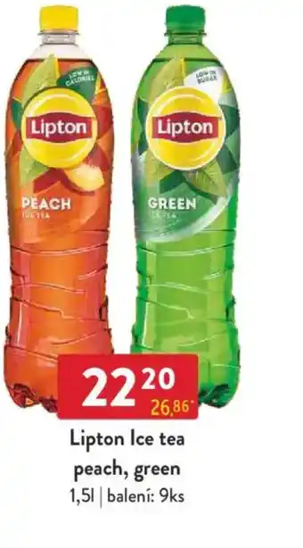 Qanto Lipton Ice tea peach, green nabídka