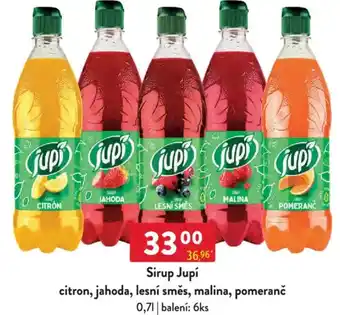 Qanto Sirup Jupí citron, jahoda, lesní směs, malina, pomeranč nabídka