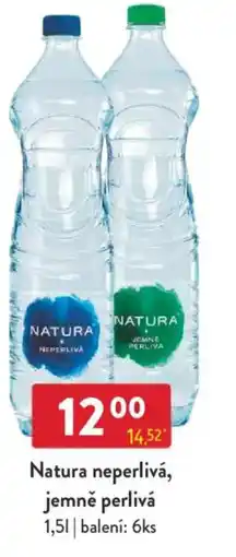 Qanto Natura neperlivá, jemně perlivá nabídka