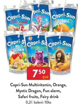 Qanto Capri-Sun Multivitamin, Orange, Mystic Dragon, Fun alarm, Safari fruits, Fairy drink nabídka