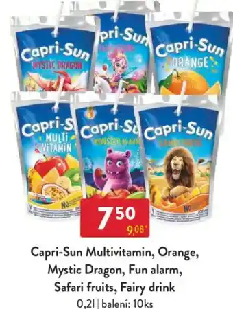 Qanto Capri-Sun Multivitamin, Orange, Mystic Dragon, Fun alarm, Safari fruits, Fairy drink nabídka