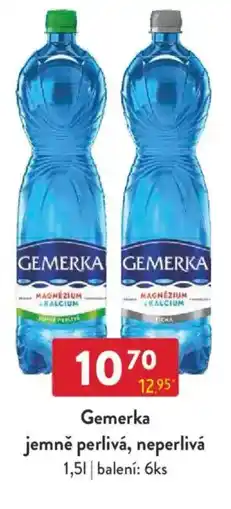 Qanto Gemerka jemně perlivá, neperlivá nabídka