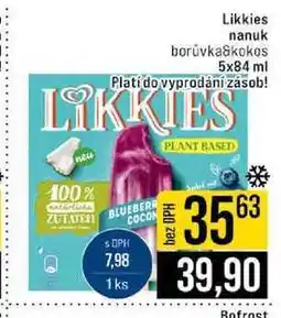 Jip Likkies nanuk borůvka & kokos 5 x 84 ml nabídka