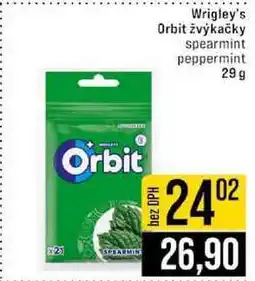 Jip Wrigley's Orbit žvýkačky 29 g nabídka
