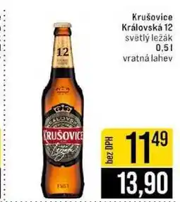 Jip Krušovice Královská 12 světlý ležák 0,5 l nabídka