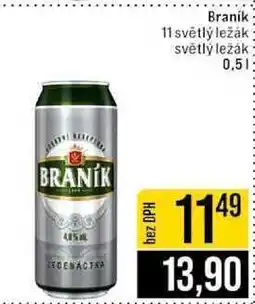 Jip Braník 11 světlý ležák plech 0,5 l nabídka