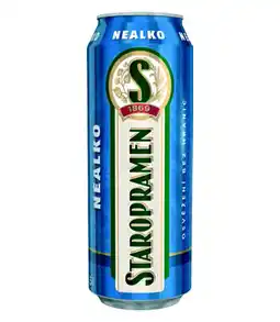 Jip Staropramen Nealko, nealkoholické světlé pivo (plechovka) 0.5l nabídka