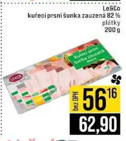 Jip Le & Co kuřecí prsní šunka zauzená 82% plátky 200 g nabídka