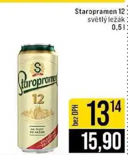 Jip Staropramen 12 světlý ležák plech 0,5 l nabídka