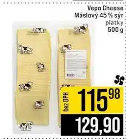Jip Vepo Cheese Máslový 45% sýr plátky 500 g nabídka