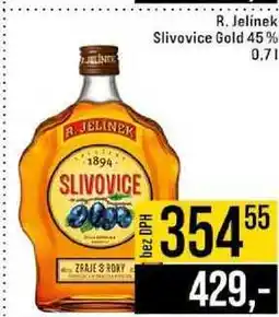 Jip R. Jelínek Slivovice Gold 45% 0,7 l nabídka