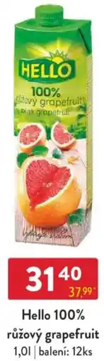 Qanto Hello 100% růžový grapefruit nabídka