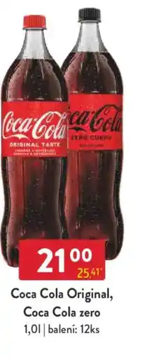 Qanto Coca Cola Original, Coca Cola zero nabídka