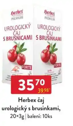 Qanto Herbex čaj urologický s brusinkami nabídka