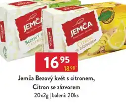 Qanto Jemča Bezový květ s citronem, Citron se zázvorem nabídka