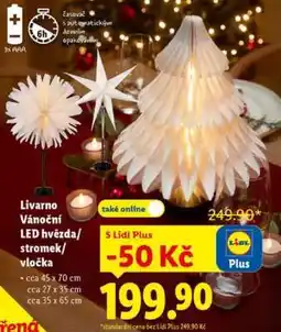 Lidl Livarno Vánoční LED hvězda/stromek/vločka nabídka