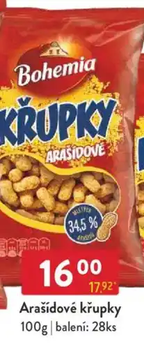 Qanto Bohemia Arašídové křupky nabídka
