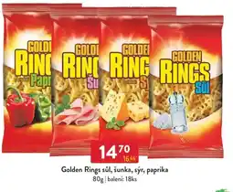 Qanto Golden Rings sůl, šunka, sýr, paprika nabídka
