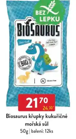 Qanto Biosaurus křupky kukuřičné mořská sůl nabídka