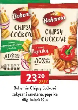 Qanto Bohemia Chipsy čočkové zakysaná smetana, paprika nabídka