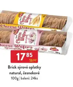 Qanto Brick sýrové oplatky natural, česnekové nabídka