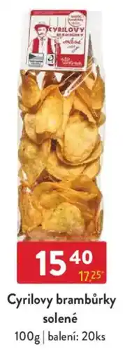 Qanto Cyrilovy brambůrky solené nabídka