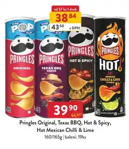 Qanto Pringles Original, Texas BBQ, Hot & Spicy, Hot Mexican Chilli & Lime nabídka