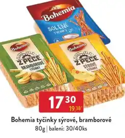 Qanto Bohemia tyčinky sýrové, bramborové nabídka