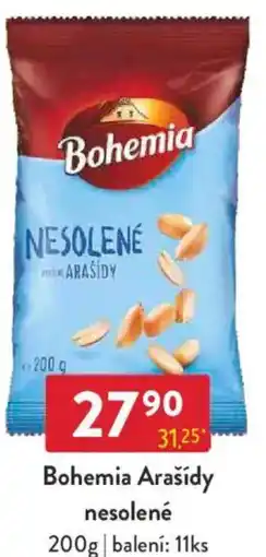 Qanto Bohemia Arašídy nesolené nabídka